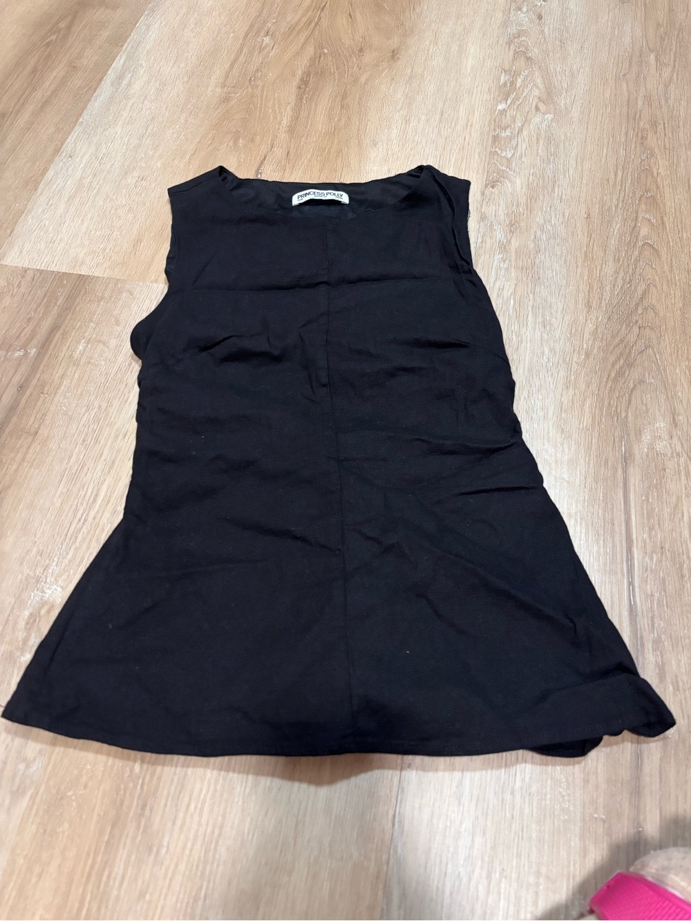 Princess Polly Black Sleeveless Tank Top size 8